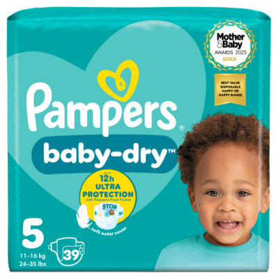 Pampers Baby Dry Size 5 Essential Pack 39 Nappies