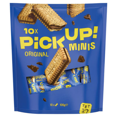 Bahlsen Pick Up! Minis Milk Chocolate Biscuit Bars 10 Pack