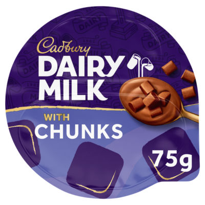 Cadbury Dairy Milk Chunks Desserts 75G