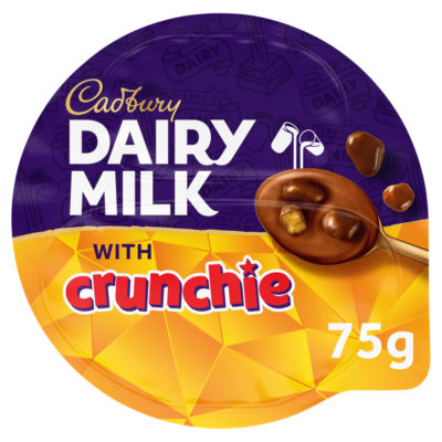 Cadbury Dairy Milk Dessert with festive white chocolate pieces 75g
