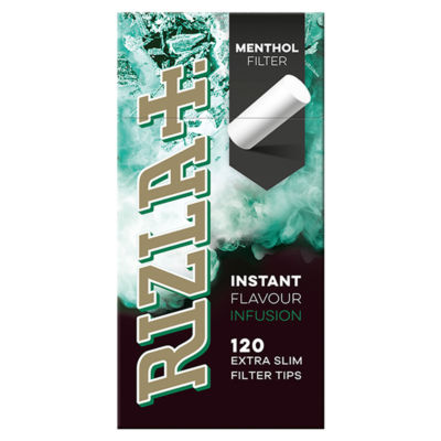 Rizla Menthol Extra Slim Filter Tips 120S