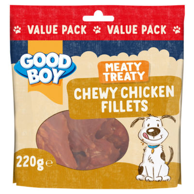 Good Boy Meaty Treaty Chewy Chicken Fillets 220g