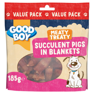 Good Boy Meaty Treaty Succulent Pigs in Blankets 185g