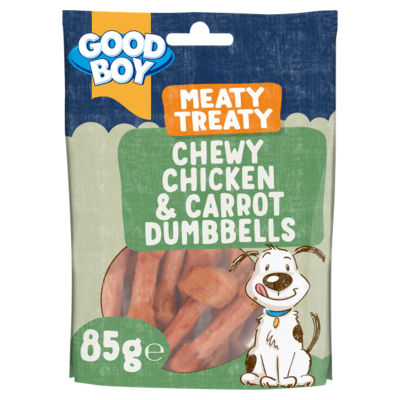 Good Boy Meaty Treaty Chewy Chicken & Carrot Dumbbells 85g