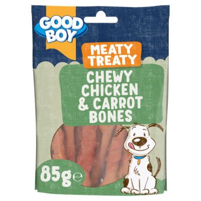 Good Boy Meaty Treaty Chewy Chicken and Carrot Bones 85g