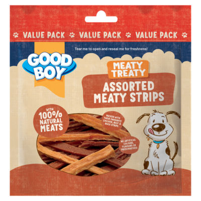 Good Boy Meaty Treaty Assorted Meaty Strips 220g