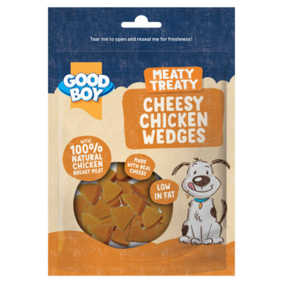 Good Boy Meaty Treaty Cheesy Chicken Wedges 80g