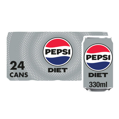 Pepsi Diet Pepsi Cola Cans 24x330ml