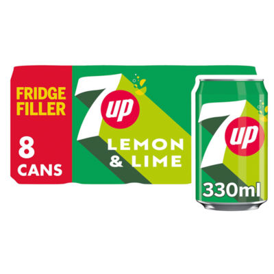 7UP Regular Lemon & Lime Cans 8 x 330ml