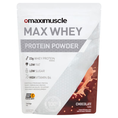 MaxiMuscle Max Whey Protein Powder Chocolate Flavour