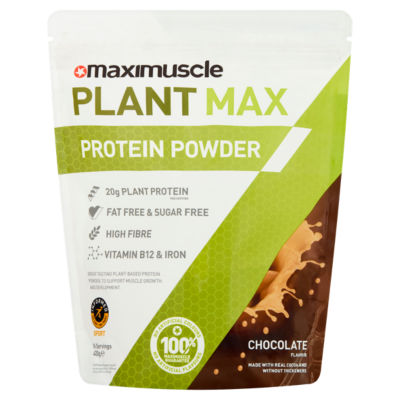 MaxiMuscle Plant Max Protein Powder Chocolate Flavour