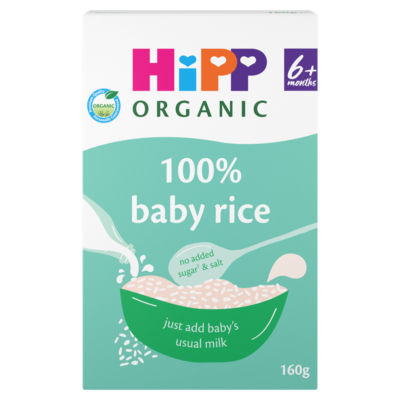 HiPP Organic Baby Rice Baby Cereal 6+ Months 160g
