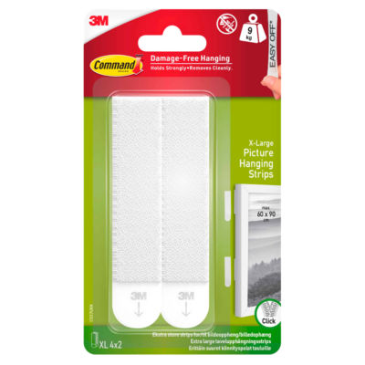 Command Extra Large Picture Hanging Strips 4 Pairs