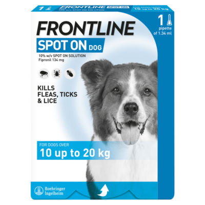 Frontline Spot On Flea & Tick Treatment For Medium Dogs 10-20Kg