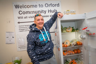 Ames set up the Hapi Hub community fridge scheme in Warrington with help from Asda