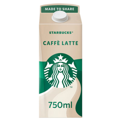 Starbucks Multiserve Caffè Latte Iced Coffee 750Ml