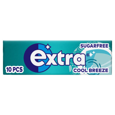 Wrigley's Extra Cool Breeze Sugar Free Chewing Gum X10 Pieces