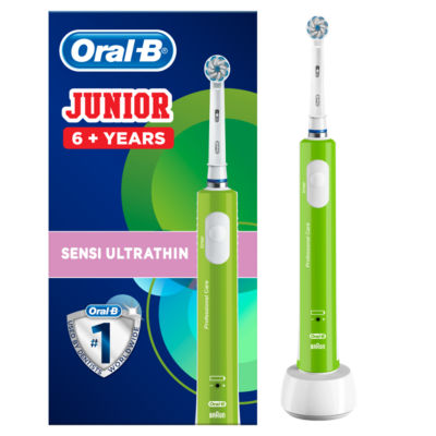 Oral-B Junior 6+ years Green electric rechargeable toothbrush