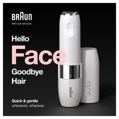 Braun Face Mini Hair Remover FS1000, Electric Facial Hair Removal for Women