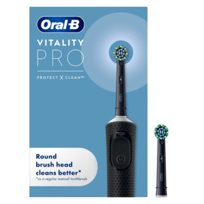 Oral-B: Vitality Pro Deep Clean Edition. Black. One brush head. Box opened/worn. - Image 36