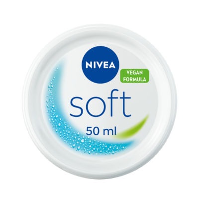 Nivea Soft Moisturiser Face Body & Hands 50Ml