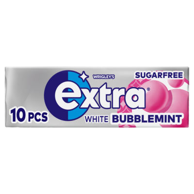 Wrigley's Extra Bubblemint Sugarfree Chewing Gum x10 pieces