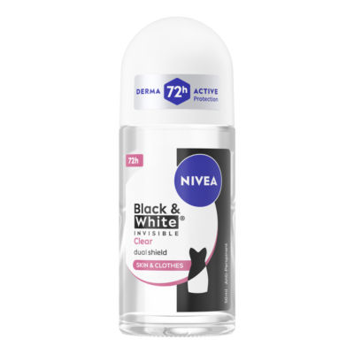 Nivea Black & White Invisible Clear Roll-On 50Ml