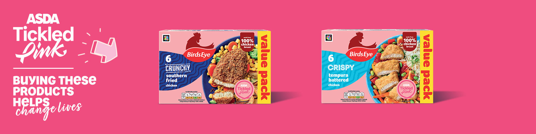 Asda Tickled Pink -  Birdseye