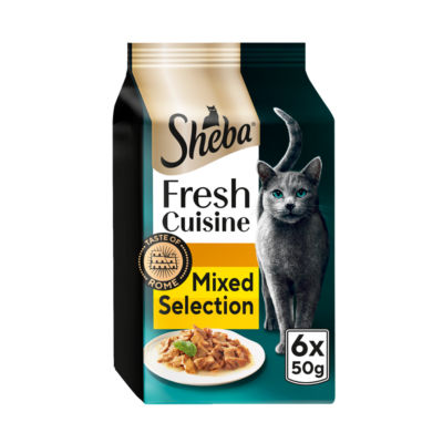 Sheba ® Fresh Cusine Taste of Rome Wet Cat Food Poultry in Gravy 6x50g Pouch