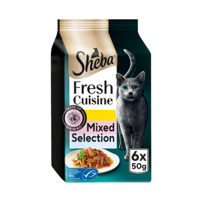Sheba ® Fresh Cuisine Taste of Hawaii Wet Cat Food Fish in Gravy 6x50g Pouch