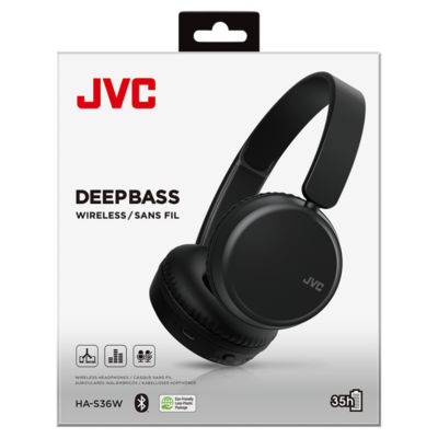 Jvc Black Deep Bass Wireless On Ear Headphones