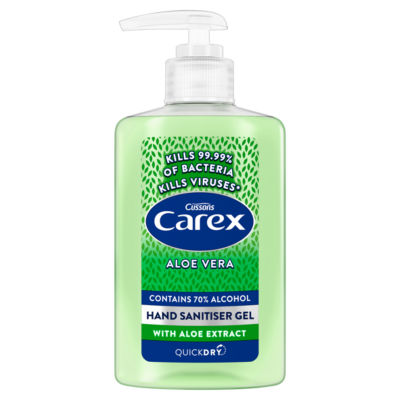 Carex Anti-bacterial Hand Sanitiser Gel Aloe Vera 300ml