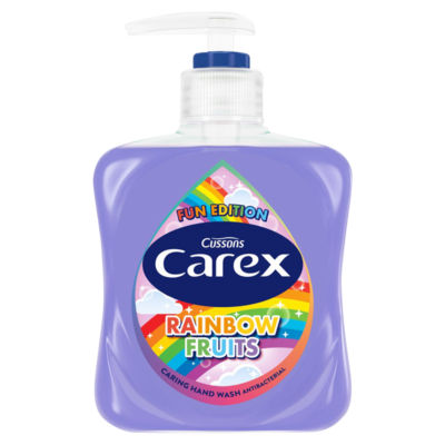 Carex Fun Edition Rainbow Fruits Caring Hand Wash Antibacterial 250ml