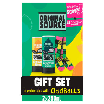 Original Source x Oddballs Gift Set with Shower Gel and Socks
