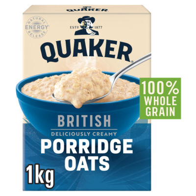 Quaker British Porridge Rolled Oats 1Kg