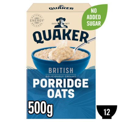 Quaker British Rolled Porridge Oats 500g