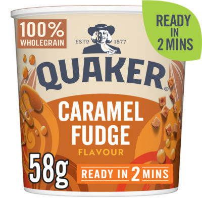 Quaker Heavenly Oats Caramel Fudge Porridge Pot 58G
