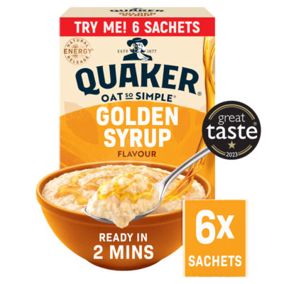 Oat So Simple Golden Syrup Porridge Sachets 6 x 36g