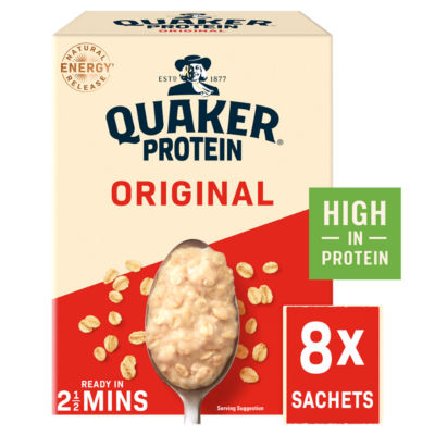 Quaker Protein Oat So Simple Original Porridge Sachets 8x37.75g