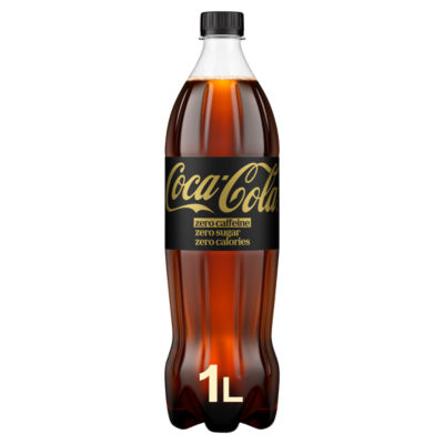 Coca-Cola Zero Sugar Zero Caffeine Soft Drink 1ltr