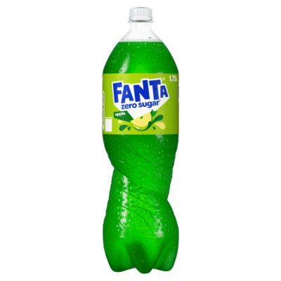 Fanta Zero Sugar Apple Soft Drink 1.75 Litre