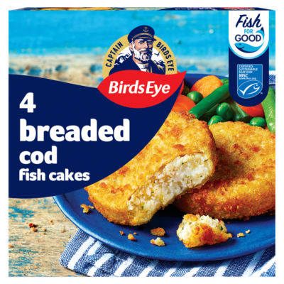 Birds Eye 4 Breaded Cod Cakes 198G