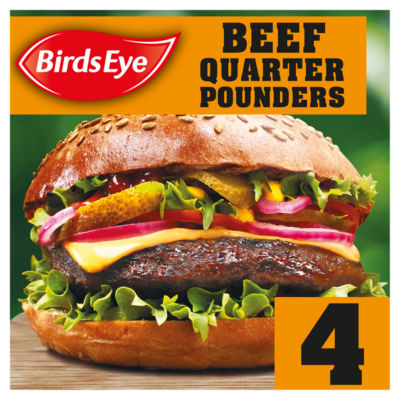 4 Original Beef Quarter Pounder Burgers