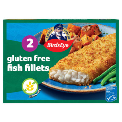 Birds Eye 2 Breaded Gluten Free Fish Fillets 250g - ASDA Groceries