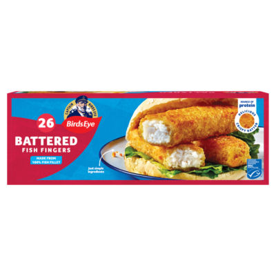 Birds Eye 26 Crispy Battered Fish Fingers 728g