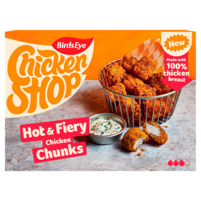 Birds Eye hot fiery chicken chunks