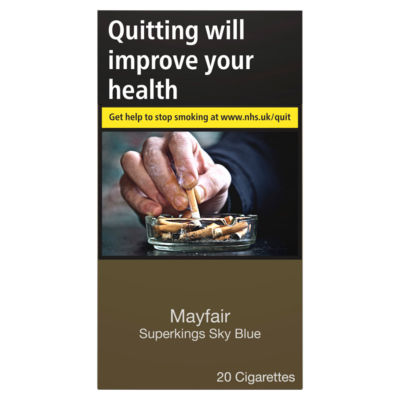 Mayfair Superkings Sky Blue Cigarettes 20 Pack