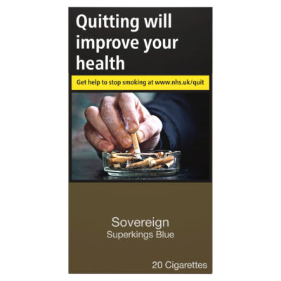 Sovereign superkings blue cigarettes