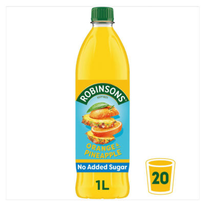 Robinsons Orange & Pineapple No Added Sugar Squash 1L