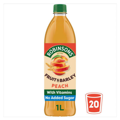 Robinsons Fruit & Barley with Vitamins Peach Squash 1L